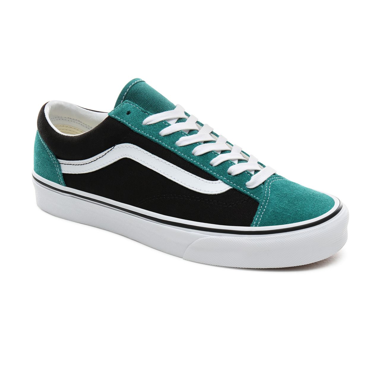 Vans Vintage Suede Style 36 Classic Mens Womens - (Vintage Suede) Tidepool/Black VN0A3DZ3XMR Shoes