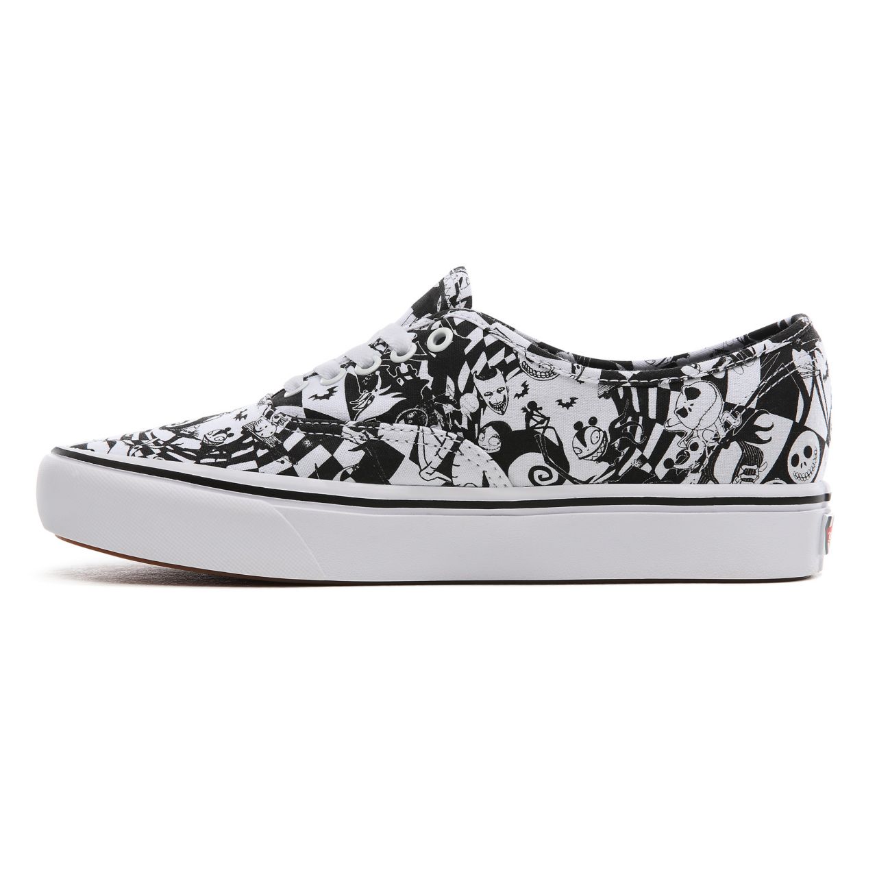 Vans Disney x Vans ComfyCush Authentic Classic Mens Womens - (Disney) multi checker/nightmare VN0A3WM7TE1 Shoes