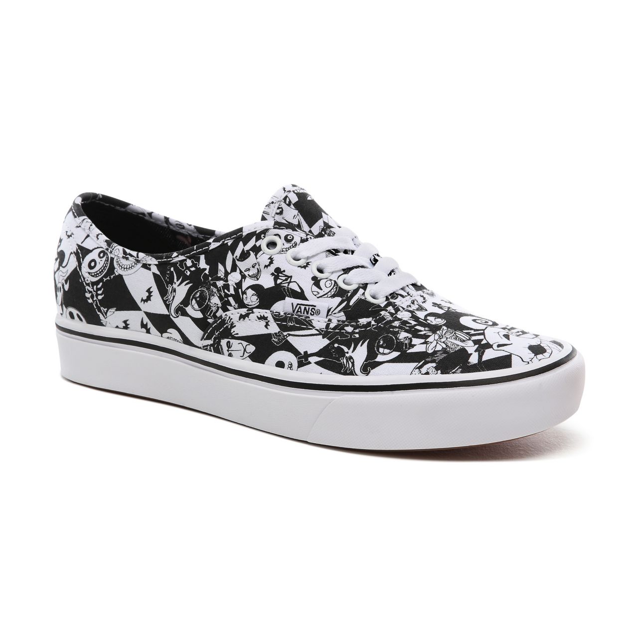 Vans Disney x Vans ComfyCush Authentic Classic Mens Womens - (Disney) multi checker/nightmare VN0A3WM7TE1 Shoes