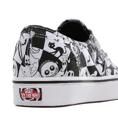 Vans Disney x Vans ComfyCush Authentic Classic Mens Womens - (Disney) multi checker/nightmare VN0A3WM7TE1 Shoes