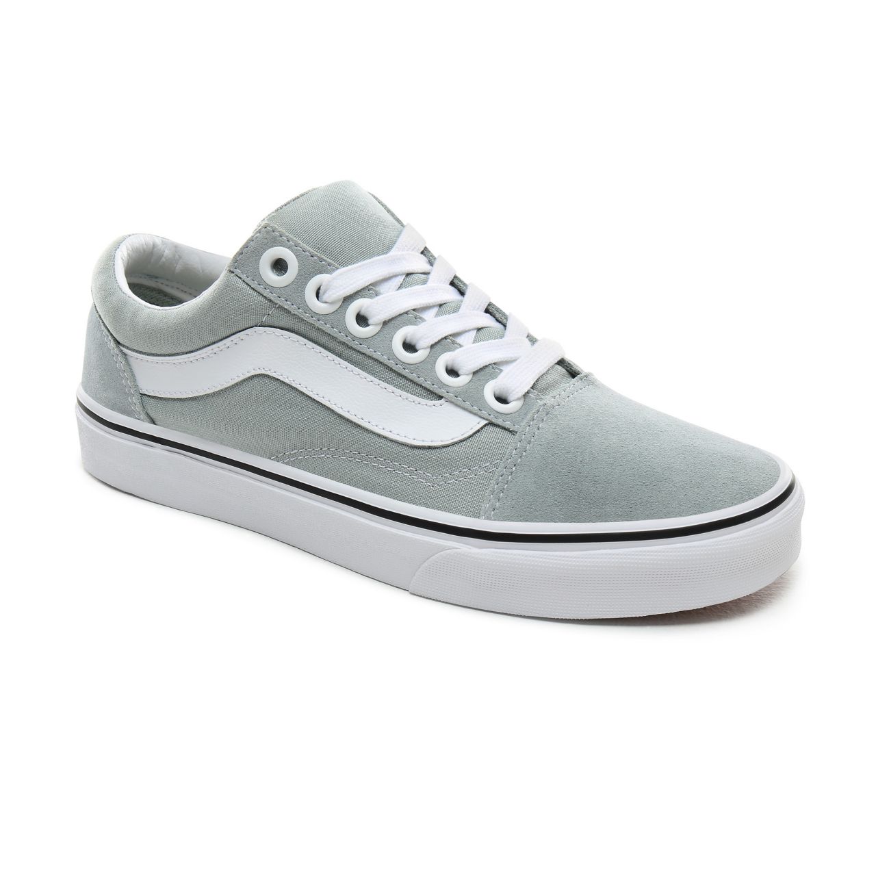 Vans Old Skool OS Classic Mens Womens - Puritan Gray/True White VN0A3WLYVZY Shoes