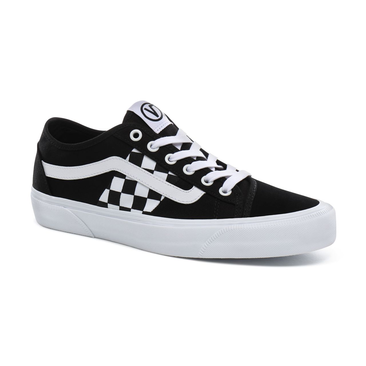 Vans Check Bess NI Classic Mens Womens - (Check) black/true white VN0A4BTHT7Z Shoes