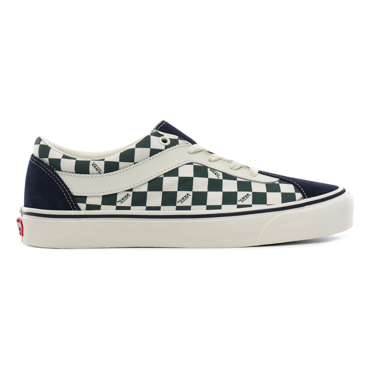 Vans Checkerboard Bold NI Classic Mens Womens - (Checkerboard) dress blues/trekking green VN0A3WLPT94 Shoes