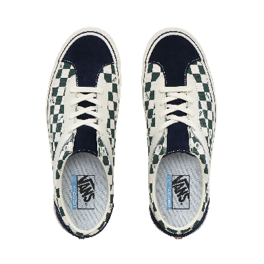 Vans Checkerboard Bold NI Classic Mens Womens - (Checkerboard) dress blues/trekking green VN0A3WLPT94 Shoes