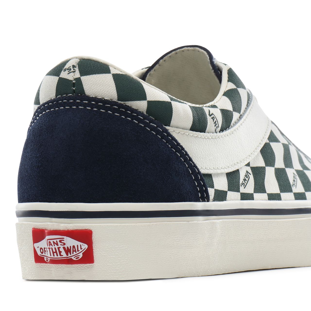 Vans Checkerboard Bold NI Classic Mens Womens - (Checkerboard) dress blues/trekking green VN0A3WLPT94 Shoes