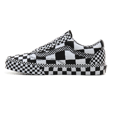 Vans All Over Checkerboard Old Skool Classic Mens Womens - (All Over Checkerboard) Black/True White VN0A4BV5V8U Shoes