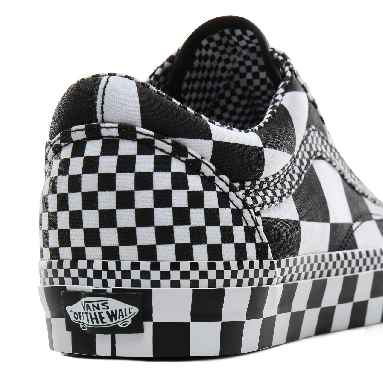 Vans All Over Checkerboard Old Skool Classic Mens Womens - (All Over Checkerboard) Black/True White VN0A4BV5V8U Shoes