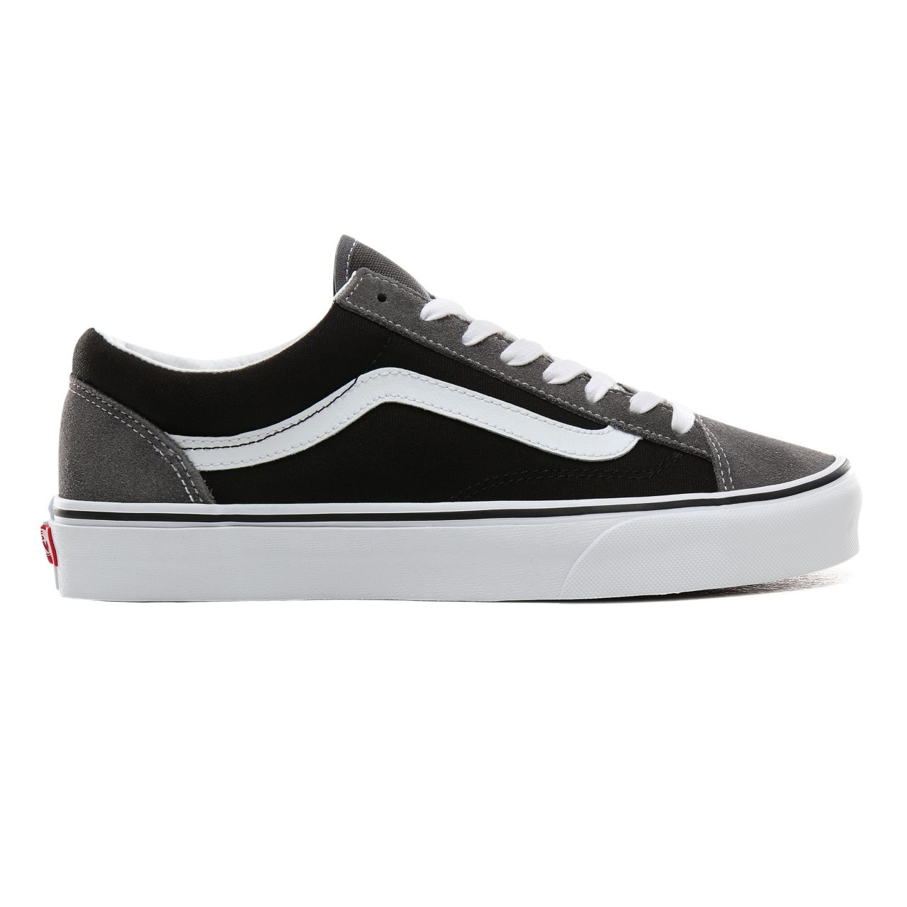 Vans Vintage Suede Style 36 Classic Mens Womens - (Vintage Suede) Pewter/Black VN0A3DZ3XMP Shoes