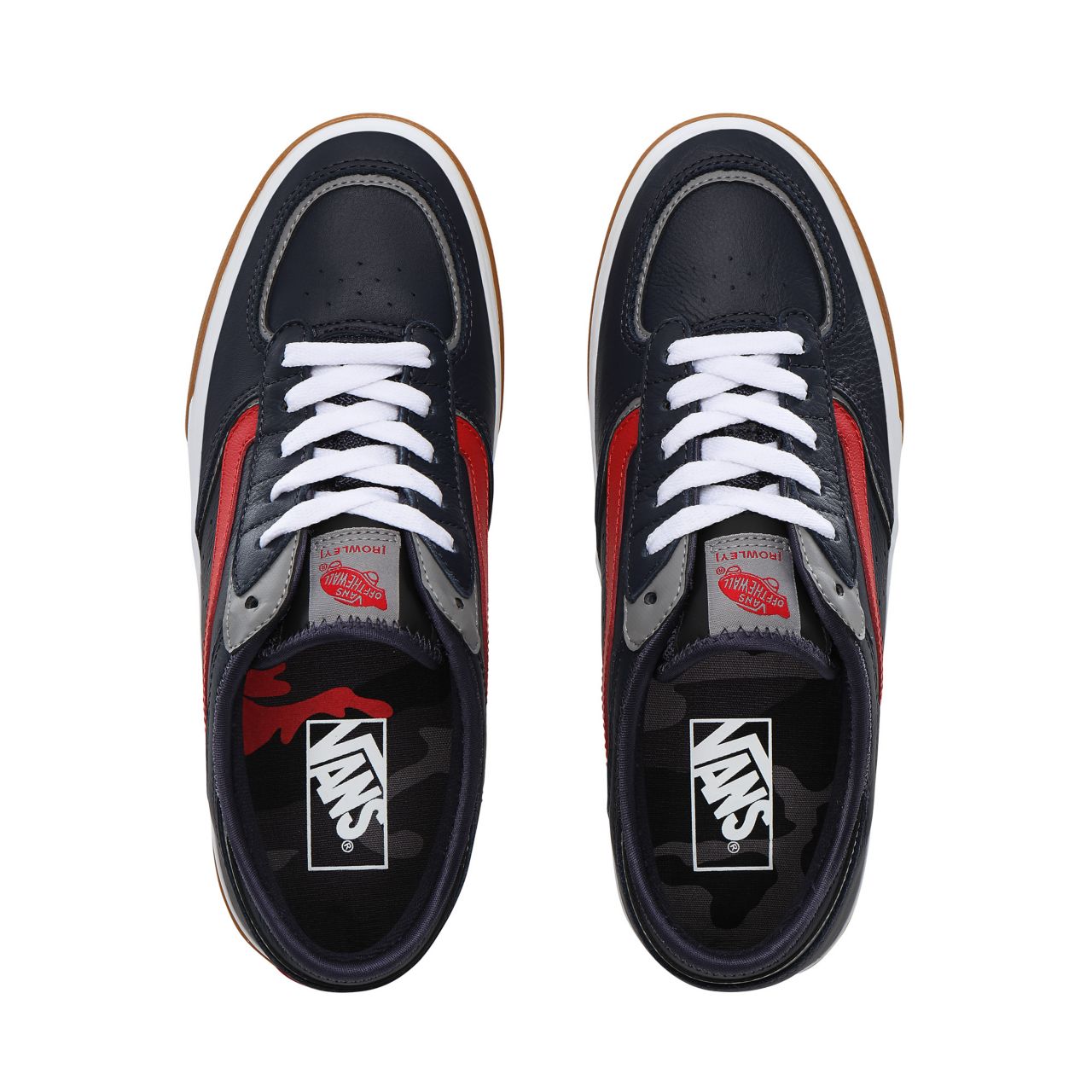 Vans Rowley Classic Classic Mens Womens - parisian night/racing red VN0A4BTTTRJ Shoes