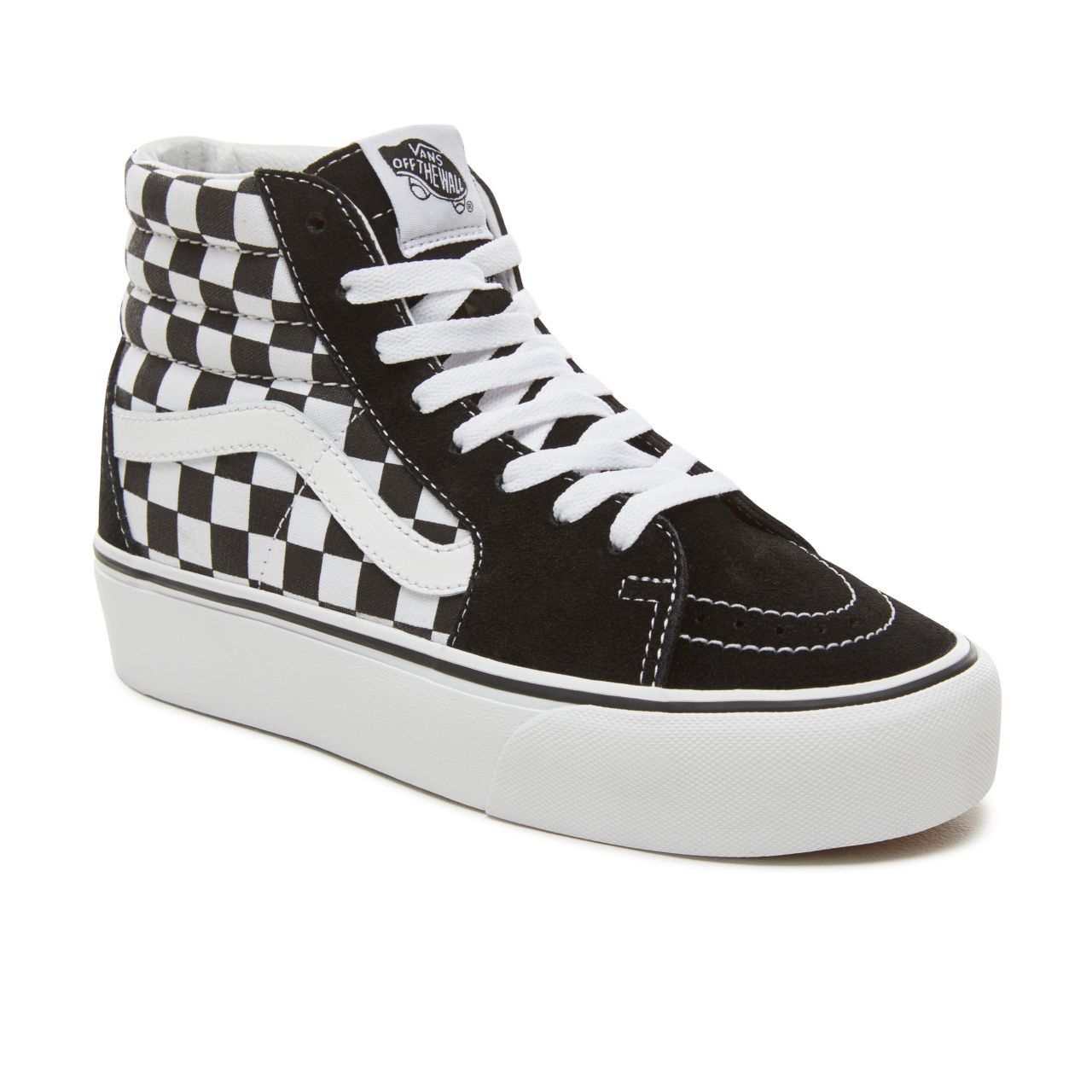 Vans Sk8-Hi Platform 2.0 Classic Womens - Checkerboard/True White VN0A3TKNQXH Shoes