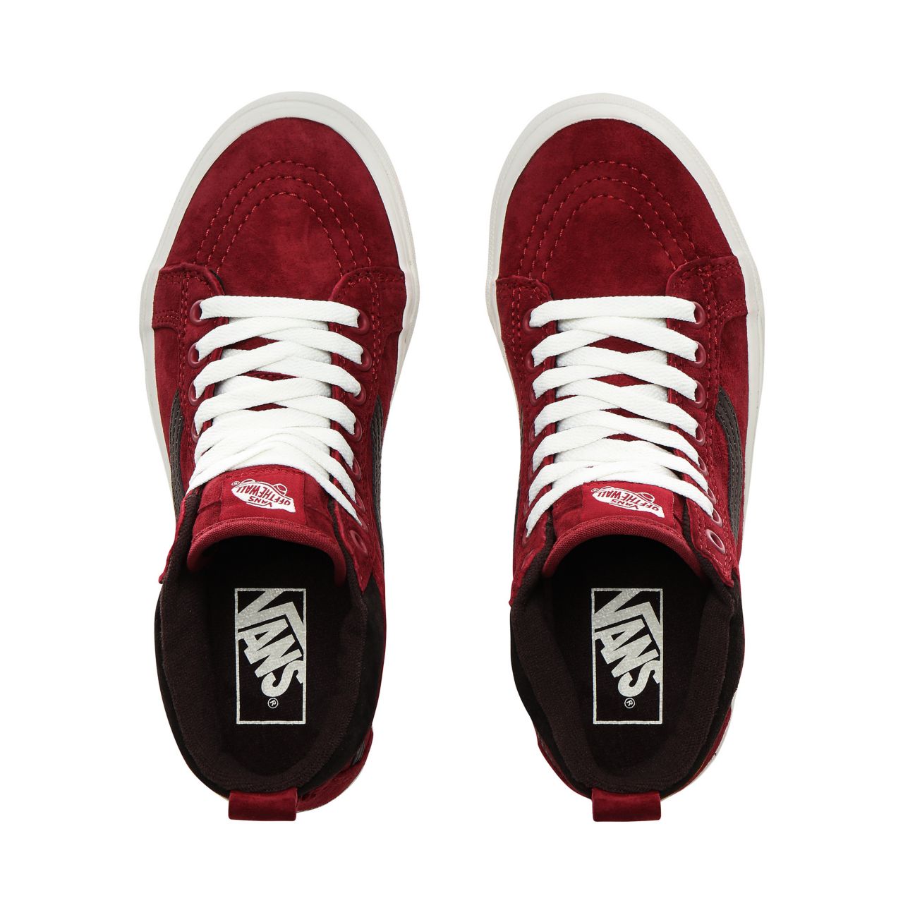 Vans Sk8-Hi MTE Classic Womens - (MTE) Biking Red/Chocolate torte VN0A4BV7XKL Shoes