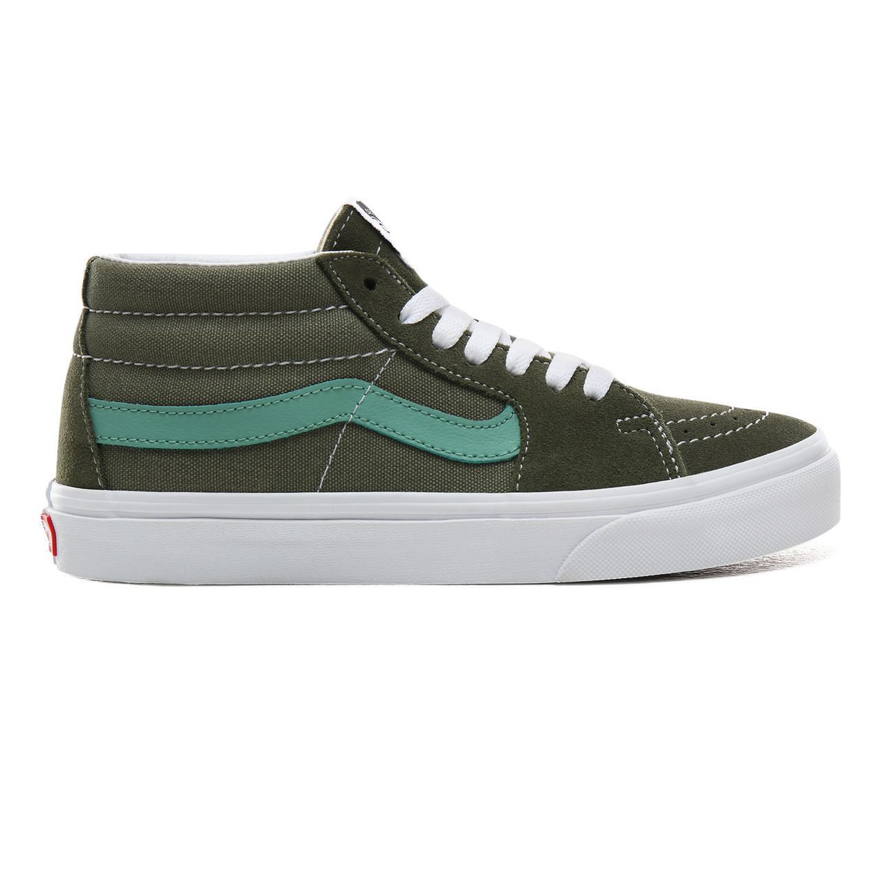 Vans Retro Sport Sk8-Mid Classic Womens - (Retro Sport) Deep lichen Green/Creme de Menthe VN0A3WM3VY0 Shoes