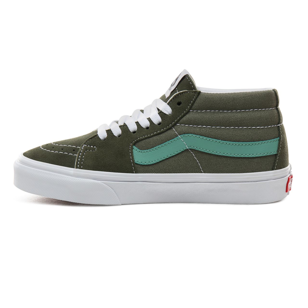 Vans Retro Sport Sk8-Mid Classic Womens - (Retro Sport) Deep lichen Green/Creme de Menthe VN0A3WM3VY0 Shoes