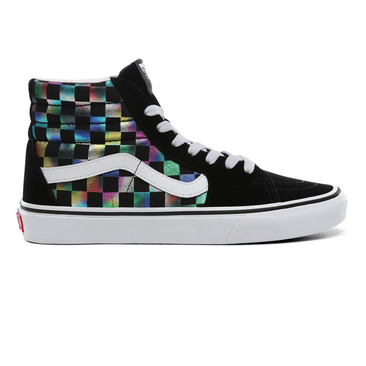 Vans Iridescent Check SK8-Hi Classic Womens - (Iridescent Check) black/true white VN0A4BV6SRY Shoes