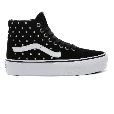 Vans Suede Polka Dot SK8-Hi Platform 2.0 Classic Womens - (Suede Polka Dot) black/true white VN0A3TKNTCB Shoes