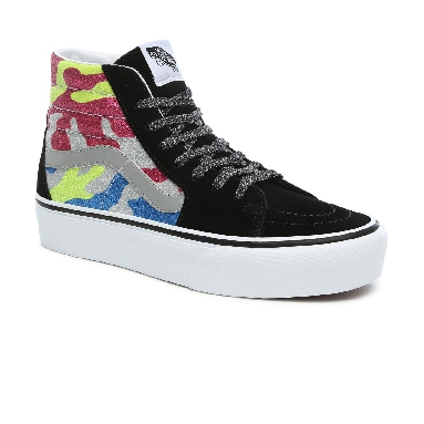 Vans After Dark SK8-Hi Platform 2.0 Classic Womens - (After Dark) camo/true white VN0A3TKNTUR Shoes