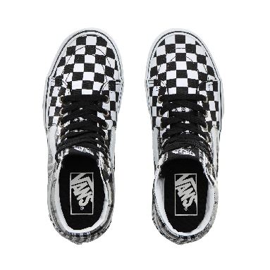 Vans Plaid Checkerboard Sk8-Hi Plarform 2.0 Classic Womens - (Plaid Checkerboard) Black/True White VN0A3TKNVYD Shoes