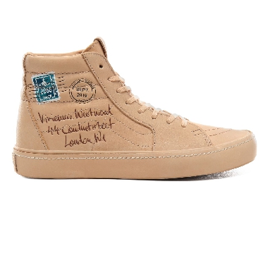 Vans x Vivienne Westwood Sk8-Hi Classic Womens - (Vivienne Westwood) Letter/Veggie Tan VN0A4BV6XKF Shoes