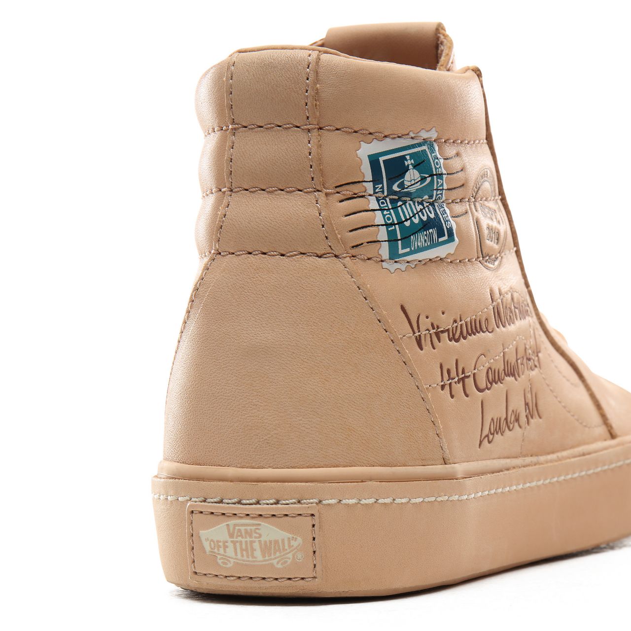 Vans x Vivienne Westwood Sk8-Hi Classic Womens - (Vivienne Westwood) Letter/Veggie Tan VN0A4BV6XKF Shoes