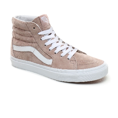 Vans Pig Suede Sk8-Hi Classic Womens - (Pig Suede) Shadow Gray/True White VN0A4BV6V79 Shoes