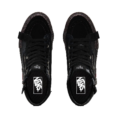 Vans Glitter Mix SK8-Hi Reissue CAP Classic Womens - (Glitter Mix) black/true white VN0A3WM1TUS Shoes