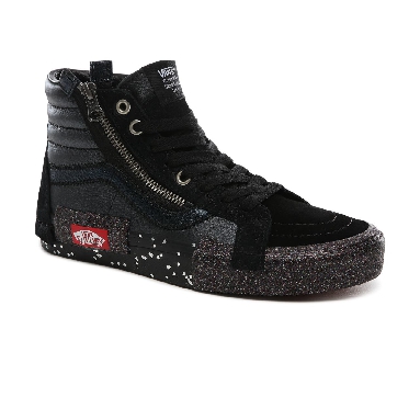 Vans Glitter Mix SK8-Hi Reissue CAP Classic Womens - (Glitter Mix) black/true white VN0A3WM1TUS Shoes