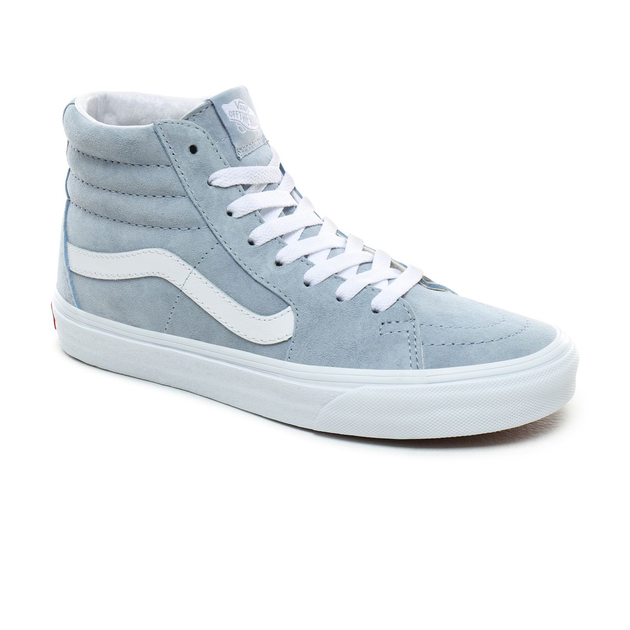 Vans Pig Suede Sk8-Hi Classic Womens - (Pig Suede) Blue Fog/True White VN0A4BV6V4Z Shoes