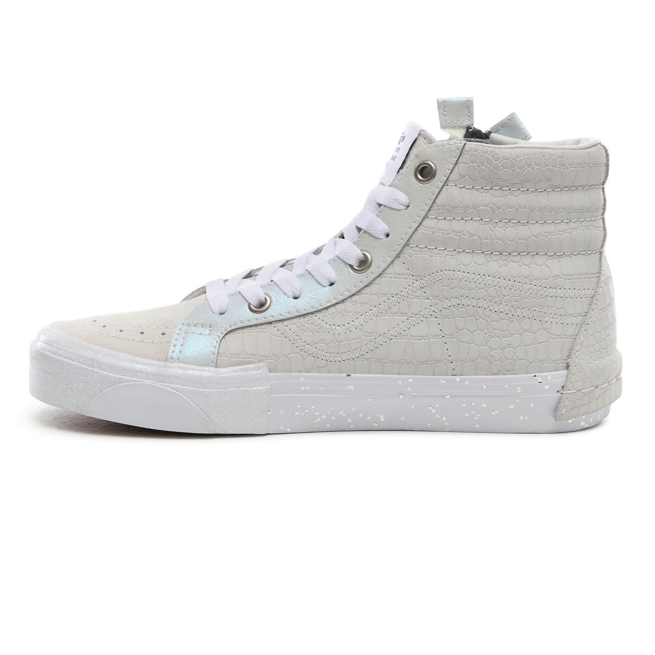 Vans Glitter Mix SK8-Hi Reissue CAP Classic Womens - (Glitter Mix) blanc de blanc/true white VN0A3WM1TUT Shoes