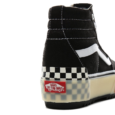 Vans Sk8-Hi Stacked Classic Womens - Black Checkerboard VN0A4BTW95Y Shoes