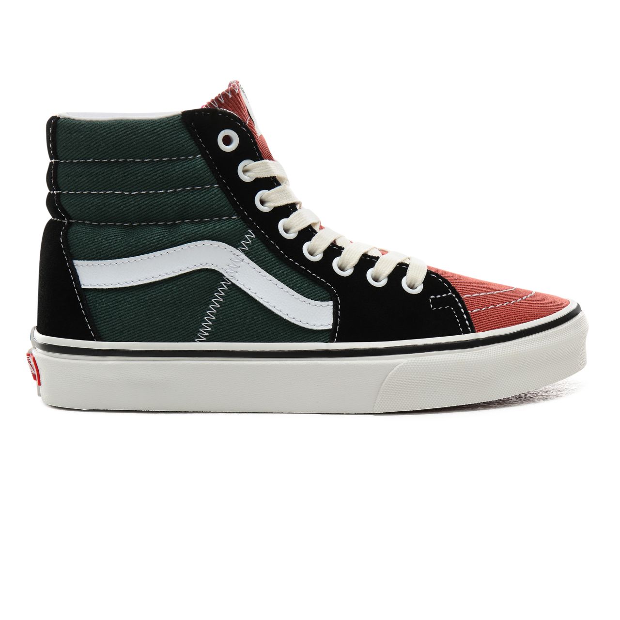 Vans Varsity Sk8-Hi Classic Womens - (Varsity) Multicolour/Blanc de blanc VN0A4BV6V9H Shoes