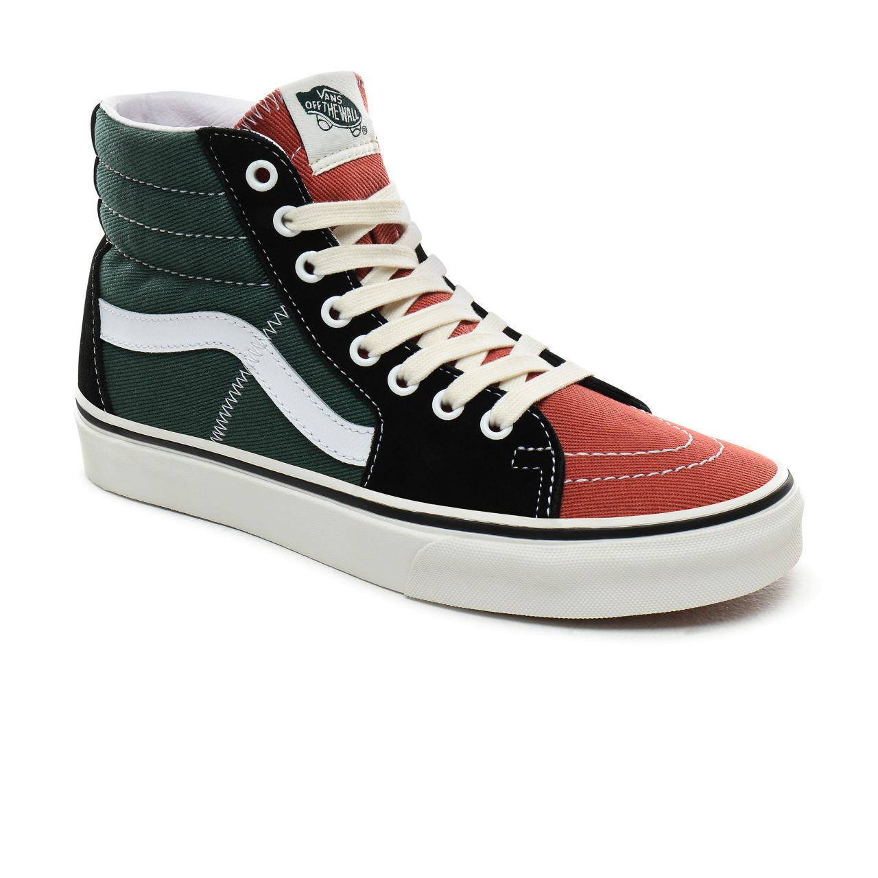 Vans Varsity Sk8-Hi Classic Womens - (Varsity) Multicolour/Blanc de blanc VN0A4BV6V9H Shoes