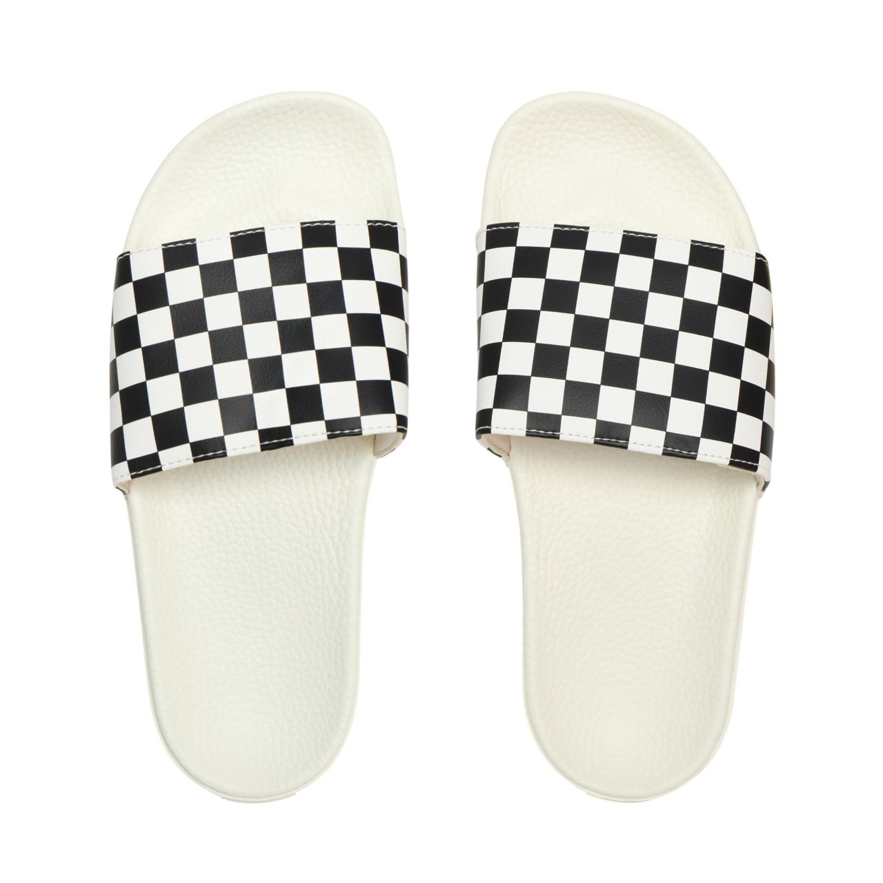 Vans Checkerboard Slide-On Sandals Womens - (Checkerboard) White/Black VN0004LG27K Shoes