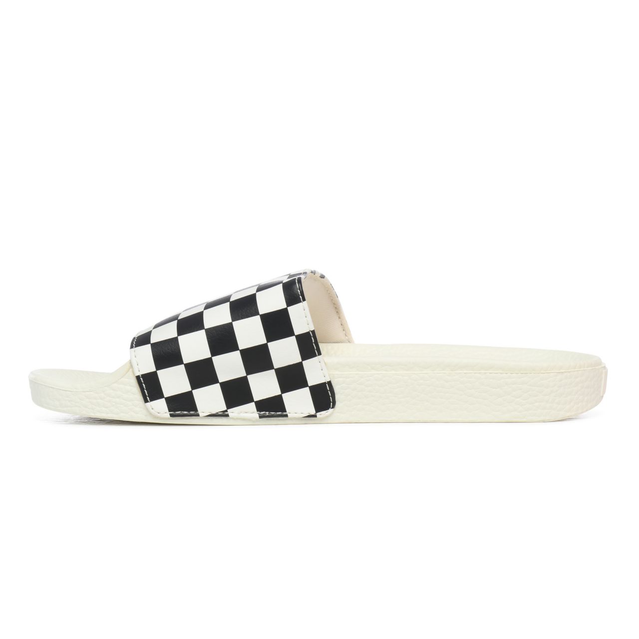 Vans Checkerboard Slide-On Sandals Womens - (Checkerboard) White/Black VN0004LG27K Shoes