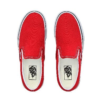 Vans Slip-On Classic Womens - Racing Red/True White VN0A4BV3JV6 Shoes