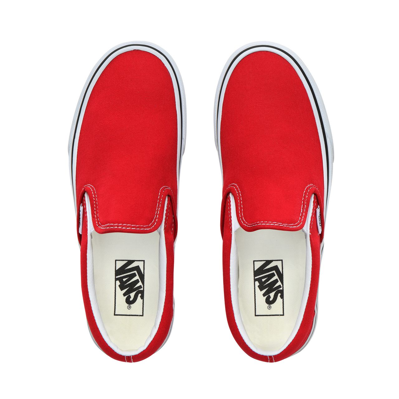 Vans Slip-On Classic Womens - Racing Red/True White VN0A4BV3JV6 Shoes