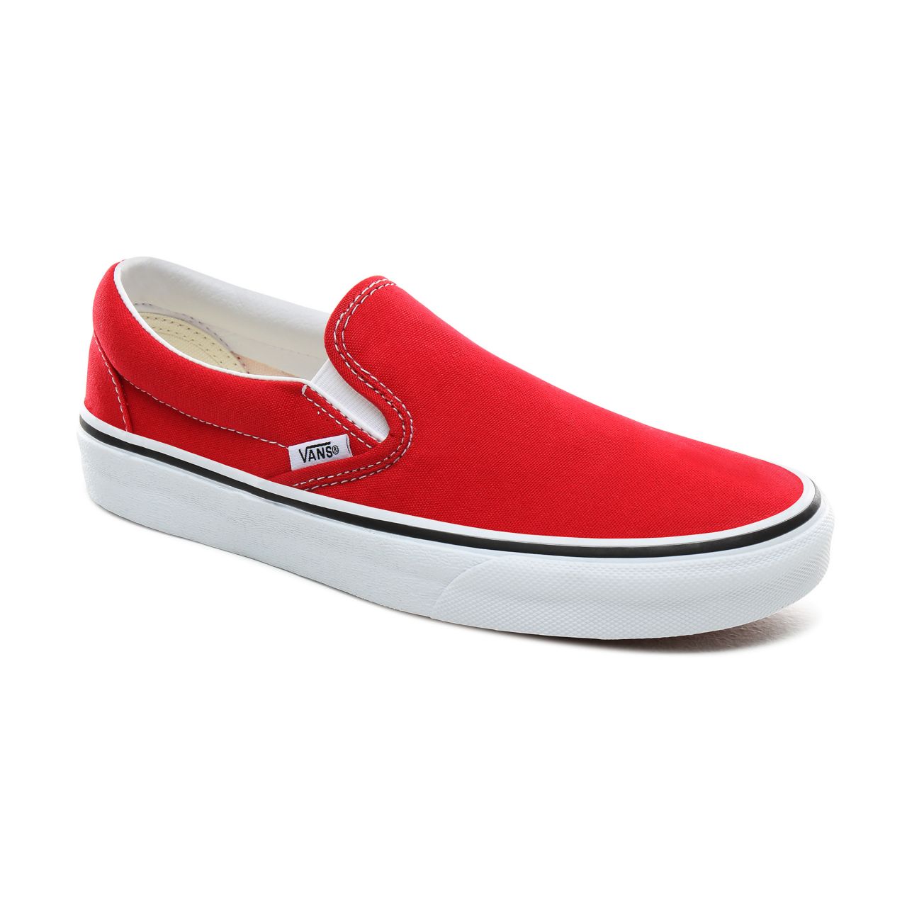 Vans Slip-On Classic Womens - Racing Red/True White VN0A4BV3JV6 Shoes