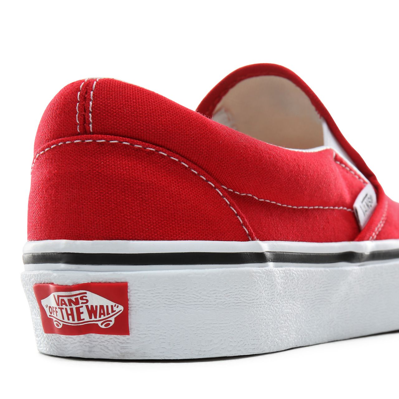 Vans Slip-On Classic Womens - Racing Red/True White VN0A4BV3JV6 Shoes