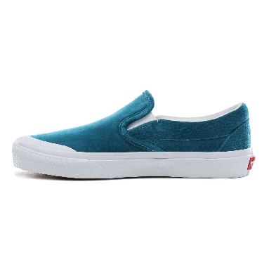 Vans Velvet Classic Slip-On TC Classic Womens - (Velvet) blue/true white VN0A4P3CTCE Shoes