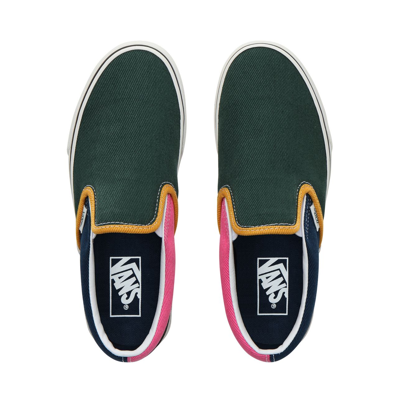 Vans Varsity Classic Slip-On Classic Womens - (Varsity) Multicolour/Blanc de blanc VN0A4BV3V9H Shoes