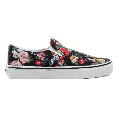 Vans Garden Floral Classic Slip-On Classic Womens - (Garden Floral) Black/True White VN0A4BV3V8X Shoes