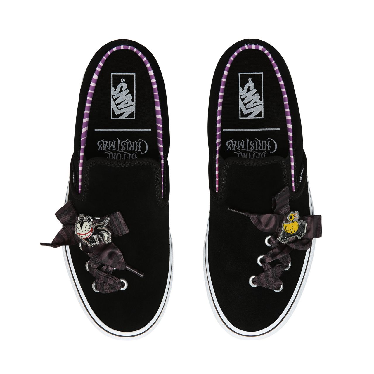 Vans Disney x Vans Classic Slip-On Lace Classic Womens - (Disney) haunted toys/Nightmare VN0A4P3BTC5 Shoes