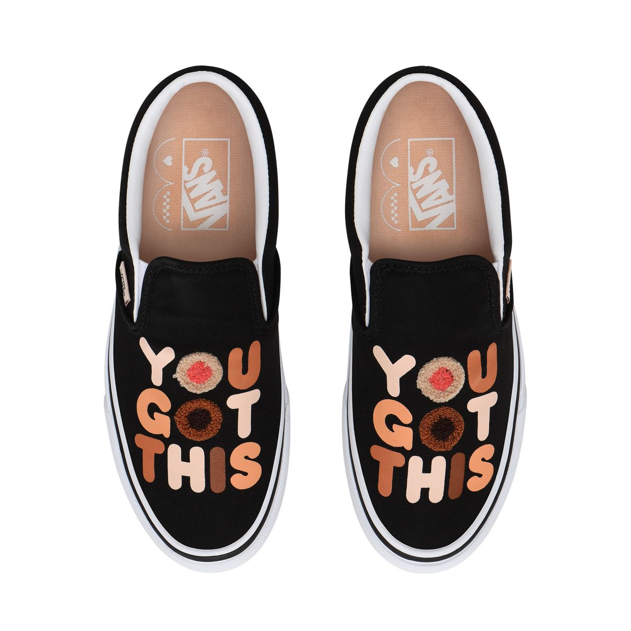 Vans Breast Cancer Awareness Classic Slip-On Classic Womens - (Breast Cancer) you got this/true white VN0A4BV3T4U Shoes