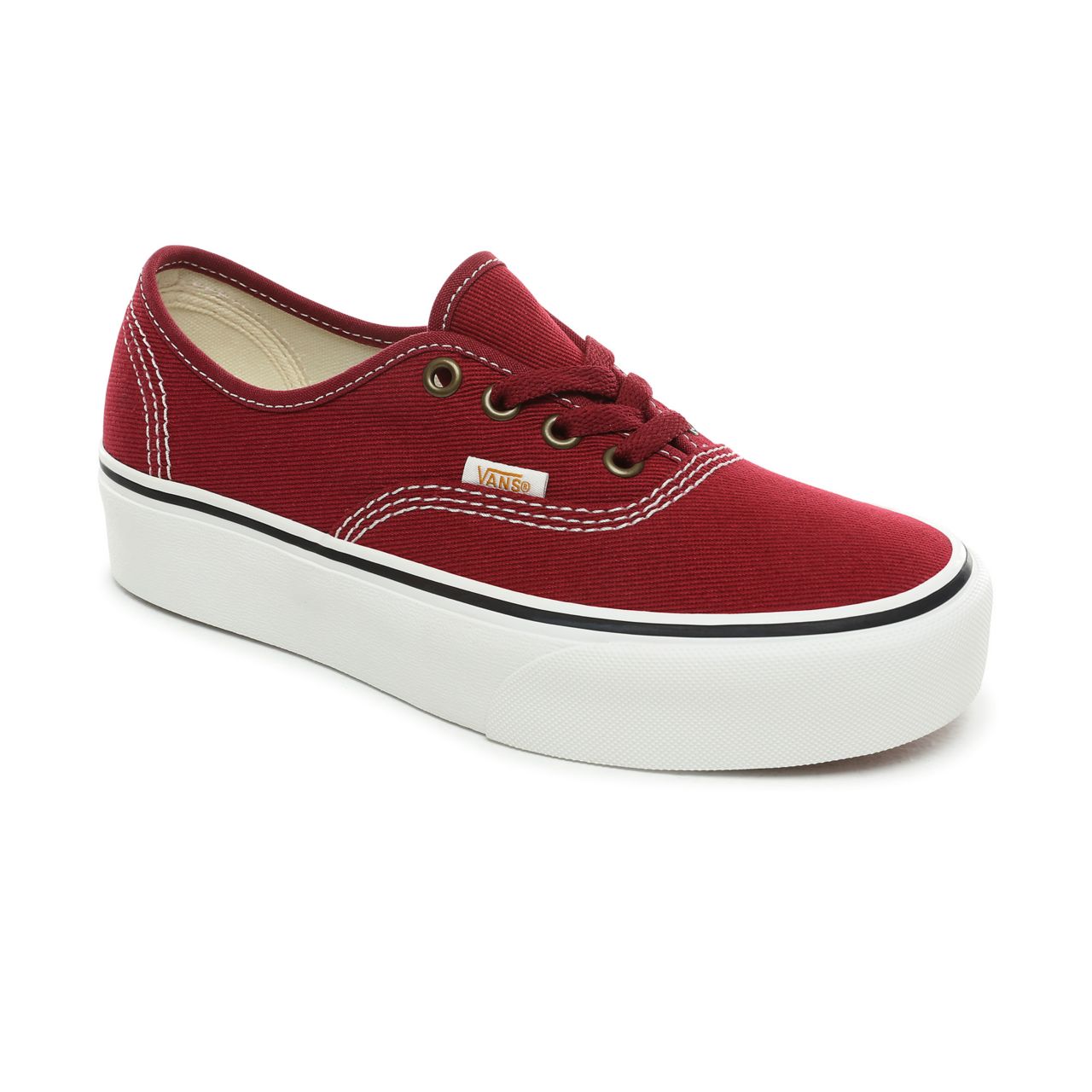 Vans Authentic Platform 2.0 Classic Womens - Biking Red/Blanc de blanc VN0A3AV8WQ9 Shoes