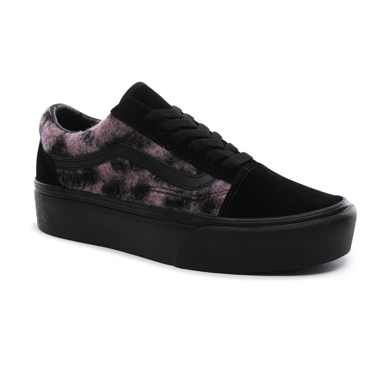 Vans Mix Leopard Old Skool Platform Classic Womens - (Mix Leopard) pink/black VN0A3B3UTRE Shoes