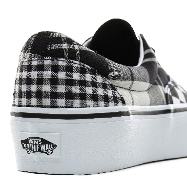 Vans Plaid Checkerboard Era Platform Classic Womens - (Plaid Checkerboard) Black/True White VN0A3WLUVYD Shoes