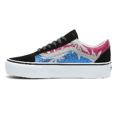 Vans After Dark Old Skool Platform Classic Womens - (After Dark) summer leaf/true white VN0A3B3UTRC Shoes