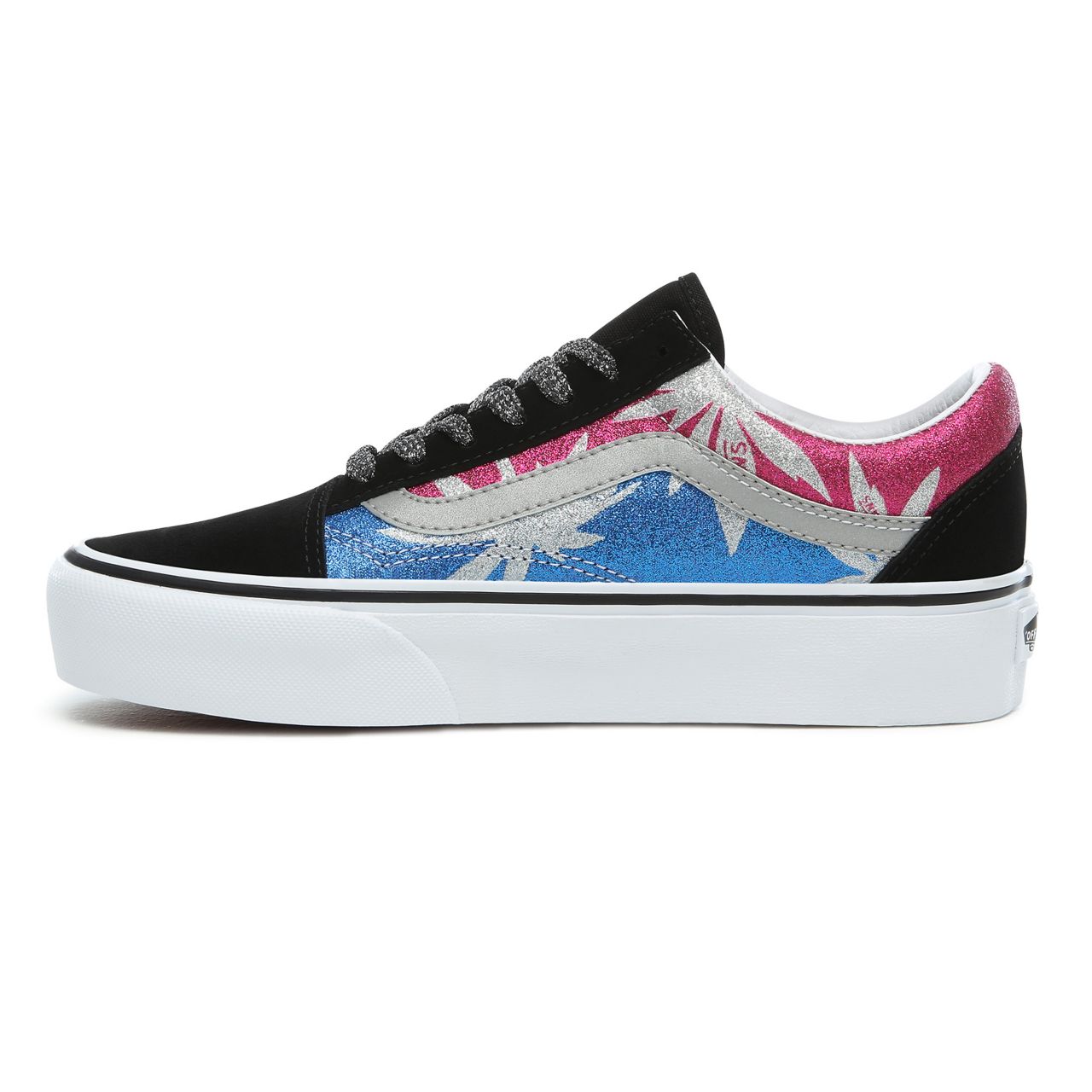 Vans After Dark Old Skool Platform Classic Womens - (After Dark) summer leaf/true white VN0A3B3UTRC Shoes