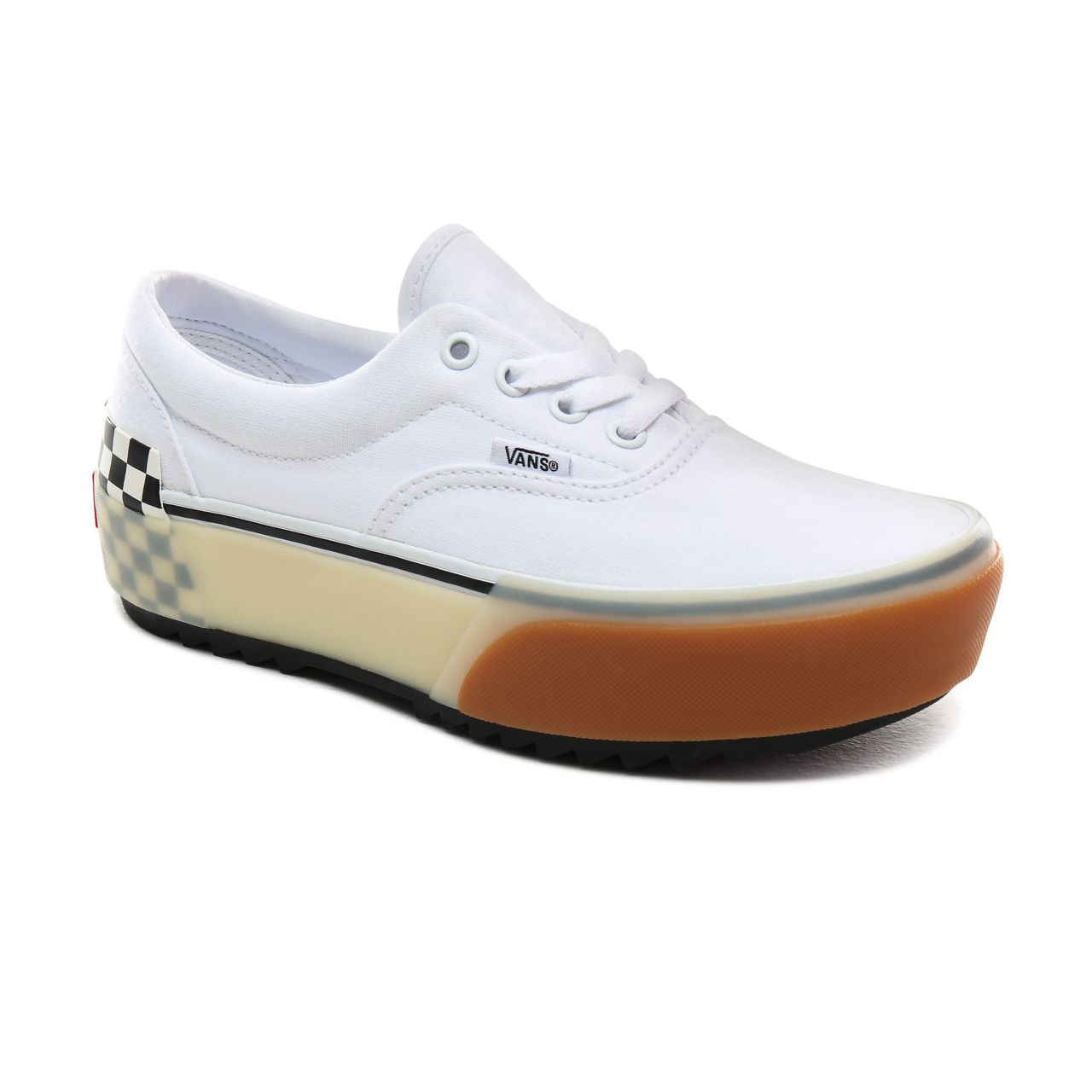 Vans Era Stacked Classic Womens - White/Checkerboard VN0A4BTOTDC Shoes