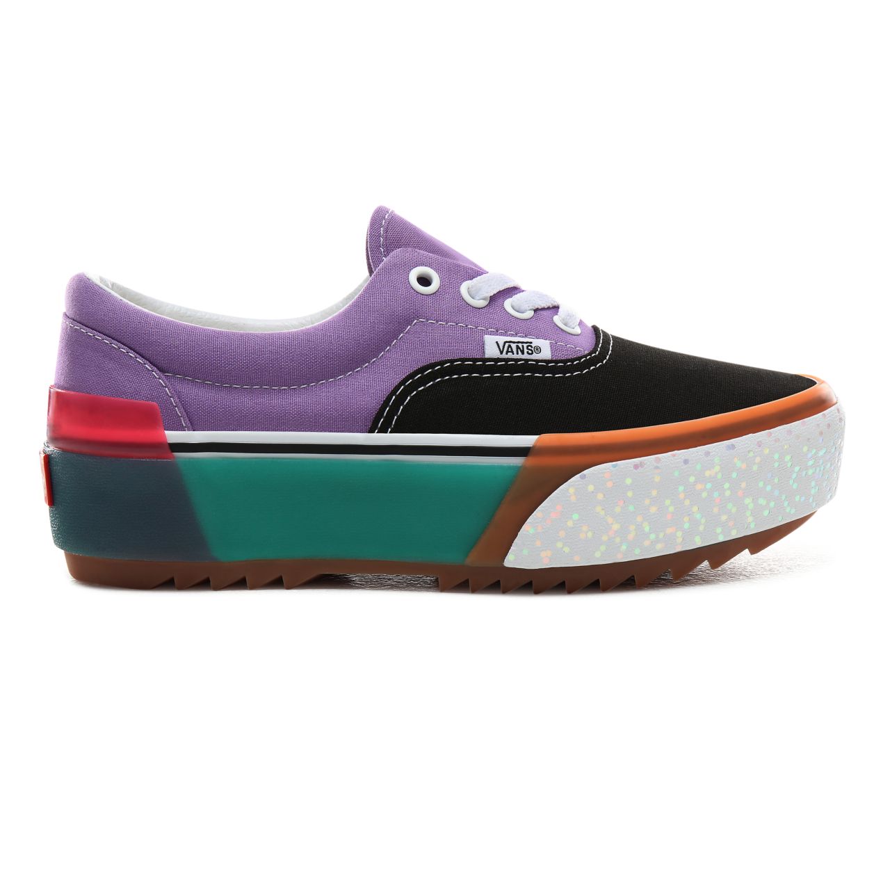 Vans Confetti Era Stacked Classic Womens - (Confetti) Fairy Wren/Sea Green VN0A4BTOVYF Shoes