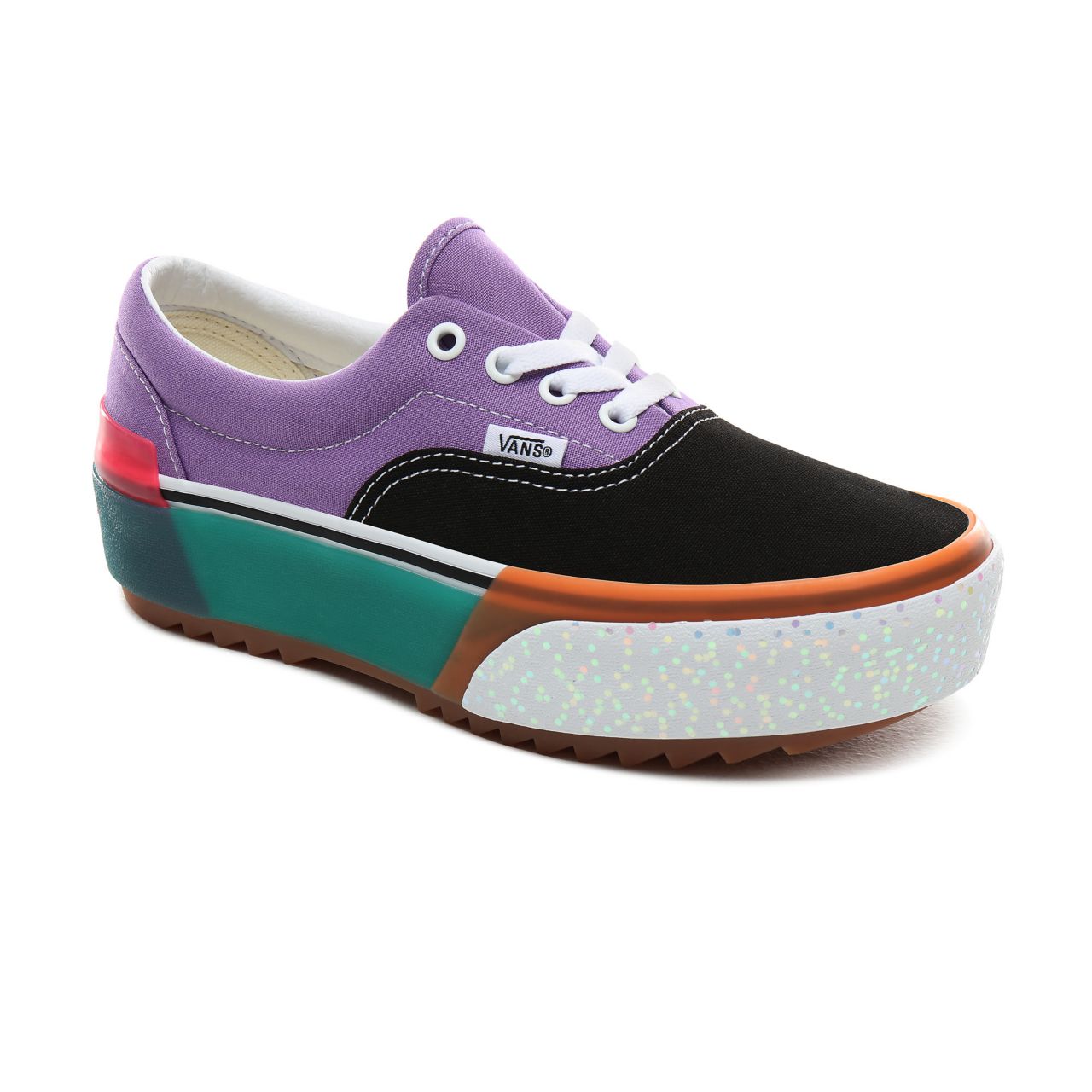 Vans Confetti Era Stacked Classic Womens - (Confetti) Fairy Wren/Sea Green VN0A4BTOVYF Shoes